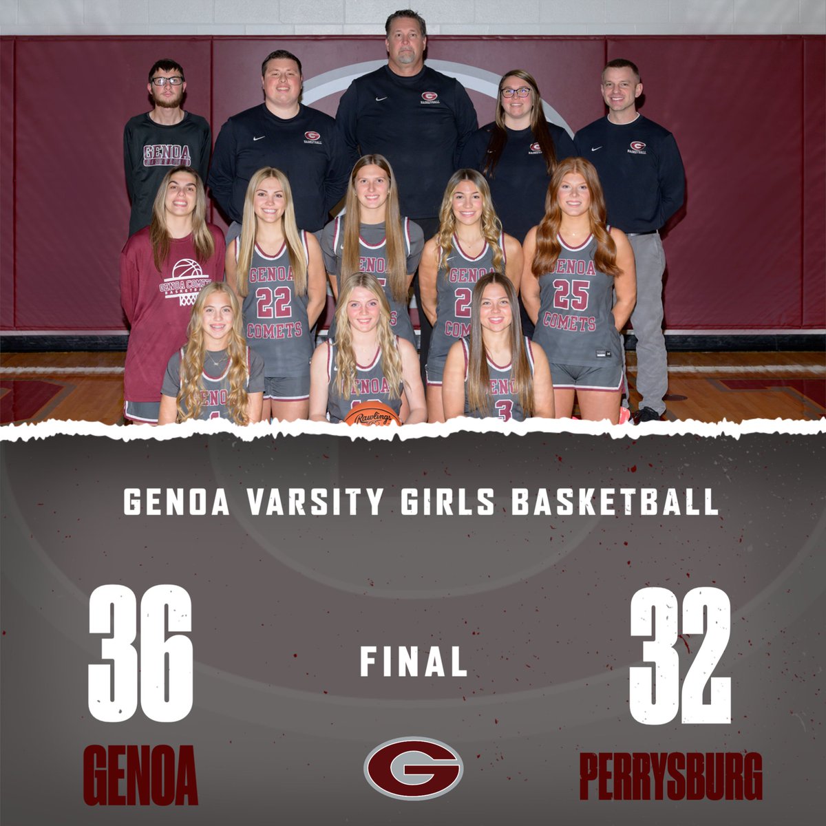GenoaSports's tweet image. Big win for the Lady Comets on the road at Perrysburg!  #wearecomets