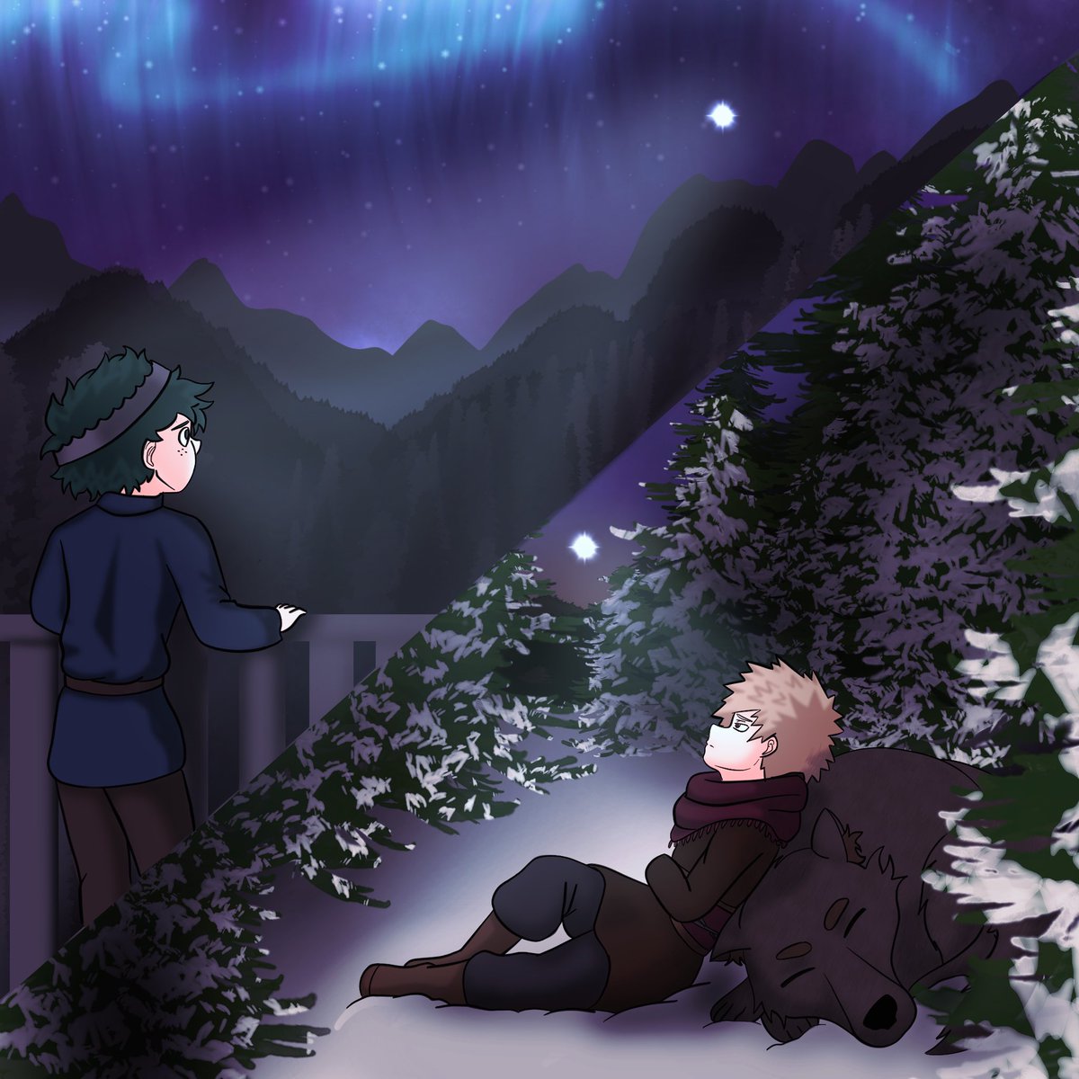 Time for another piece that I did for <a href="/bkdkreverse2025/">BKDK WINTER AU: Reverse Bang 2025</a>!! This piece I got to work with <a href="/skyfallgar/">skyler | 🥦💥 (⁠灬⁠º⁠‿⁠º⁠灬⁠)⁠♡</a> and the fic they wrote is genuinely so so good!!! Make sure to check it out!! L!nk will be below!! #bkdk