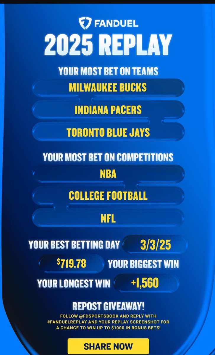 JCock17's tweet photo. @FDSportsbook #FanDuelReplay https://t.co/AvjwW80FmW