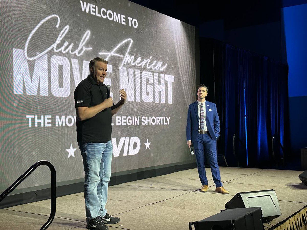 🎥 ⚡️It was an honor to host and partner with <a href="/AngelStudiosInc/">Angel</a> to premiere DAVID, the #1 animated film in America, at Amfest 2025!

So amazing to see OVER 500 Club America students clap &amp; cheer to the story of David! Looking forward to what partnering with Angel in 2026 brings!