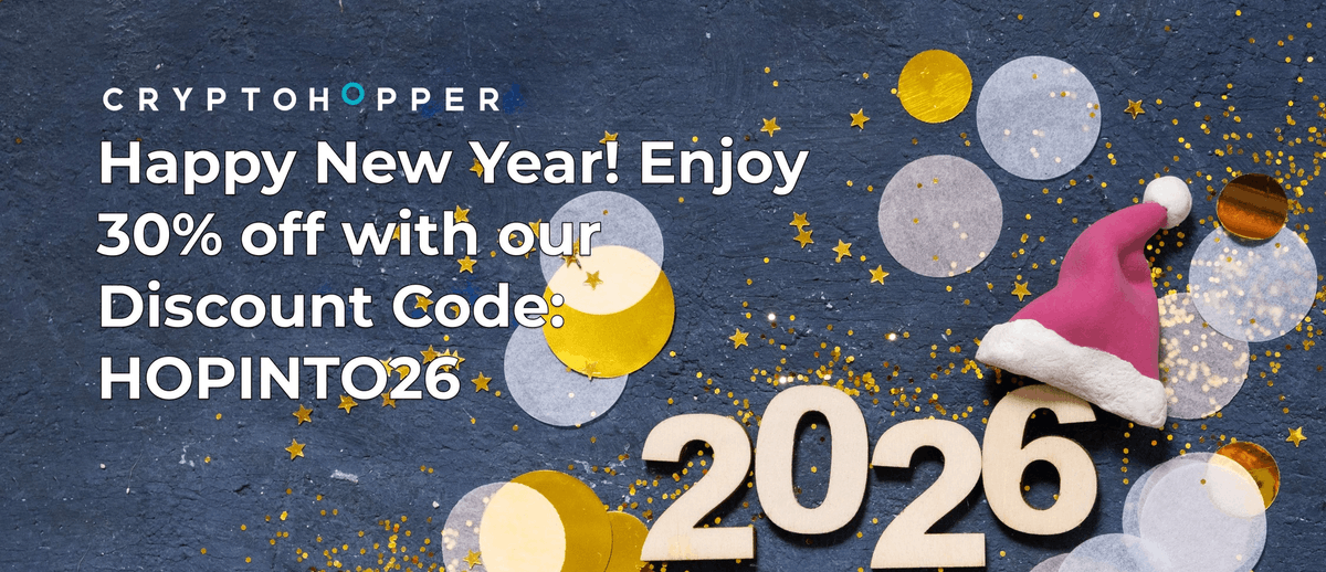 cryptohopper's tweet image. 🎆 Hop into 2026 with 30% off Cryptohopper!

Start the year strong with 30% off your first invoice on Adventurer &amp;amp; Hero plans (monthly &amp;amp; yearly).

📅 Valid Dec 31 &amp;amp; Jan 1
🎟️ Code: HOPINTO26

Wishing everyone a prosperous 2026 🚀

#Cryptohopper #NewYearDeal #CryptoTrading