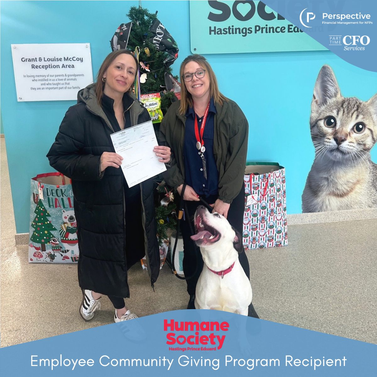 PTCFO's tweet image. As part of this year's PTCFO Employee Community Giving Program, Ainsley selected Girls Inc. of Durham and Erin selected the Humane Society of Hastings Prince Edward as recipients.
#supportcommunity #giveback