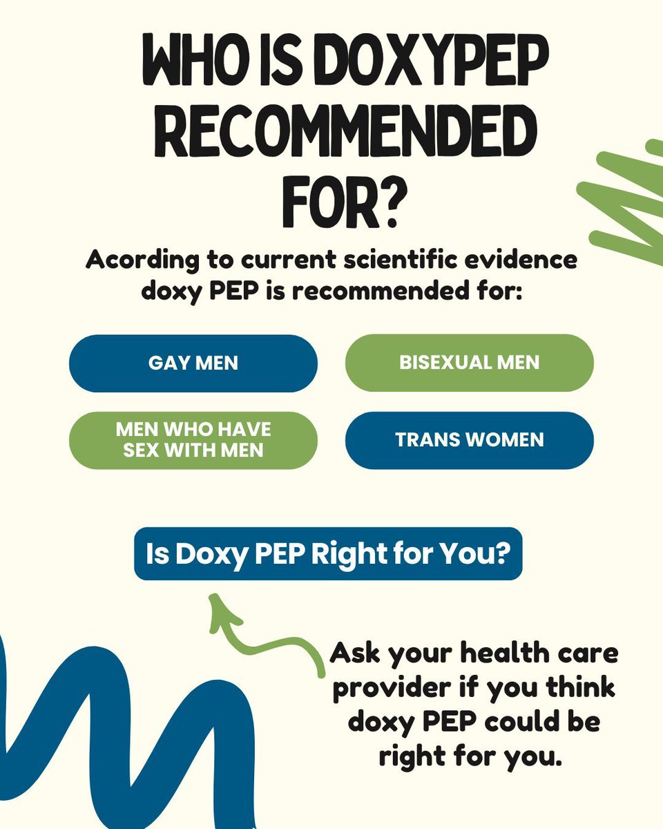 InfoASHA's tweet image. So, who is doxy PEP recommended for? Doxy PEP is recommended for gay, bisexual men &amp;amp; trans women. 🏳️‍🌈 🏳️‍⚧️ ashasexualhealth.org/doxy-pep-is-a-… 
#DoxyPEP #SexualHealth #STIPrevention