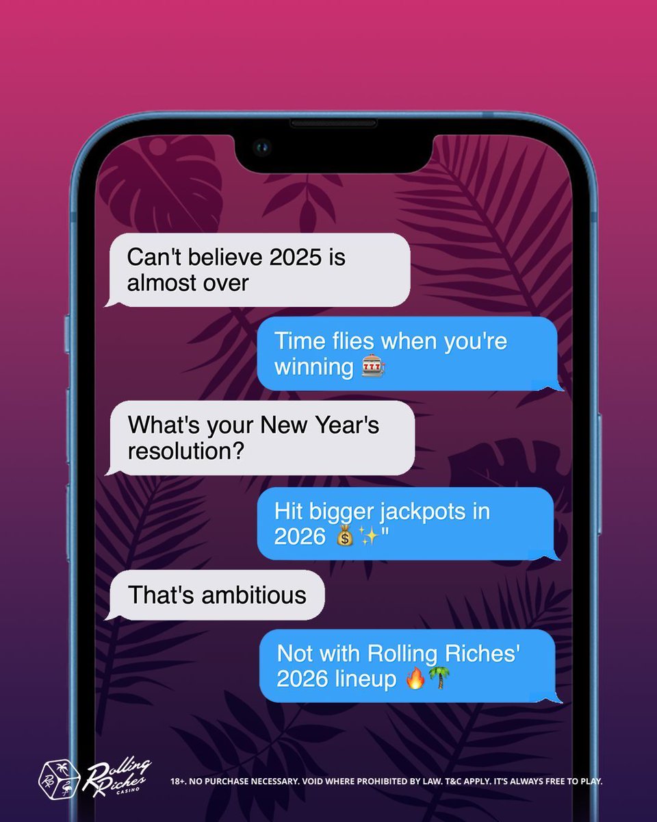 Can't believe 2025 is almost over, but we're already looking ahead. What's your New Year's resolution?
Ours? Hit bigger jackpots in 2026.🔥