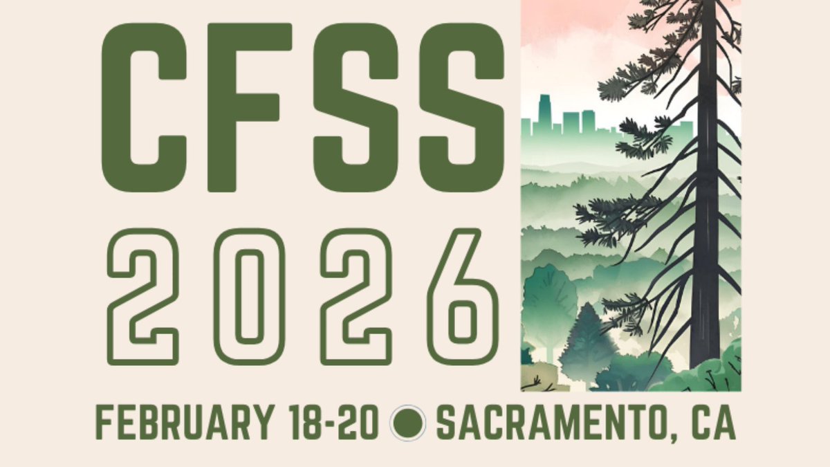 FireScienceGOV's tweet image. The California Fire Science Consortium assisted with the development of the California Forest Science Symposium (CFSS) 2026. This event will spotlight the latest science and practical applications driving forest management across California. #FireScience  californiasaf.org/california-for…