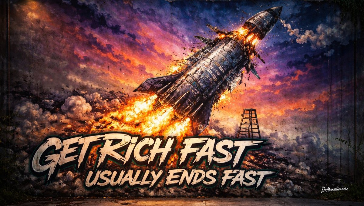 DrMemellionaire's tweet image. Get rich fast usually ends fast.

#DrMemellionaire #MindOverMarket
#FastMoney