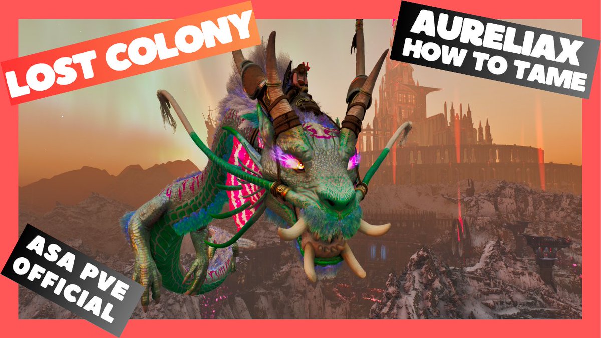 We tamed an Aureliax on Official PVE today! Let's make a tutorial out of it and share our strategy with everyone :D  <a href="/survivetheark/">ARK: Survival Ascended</a> #lostcolony 
youtu.be/wsWU5eqODBk