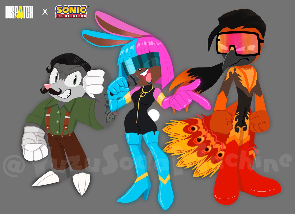 yuzusodamachine's tweet image. dispatch x sonic part 2 ✨