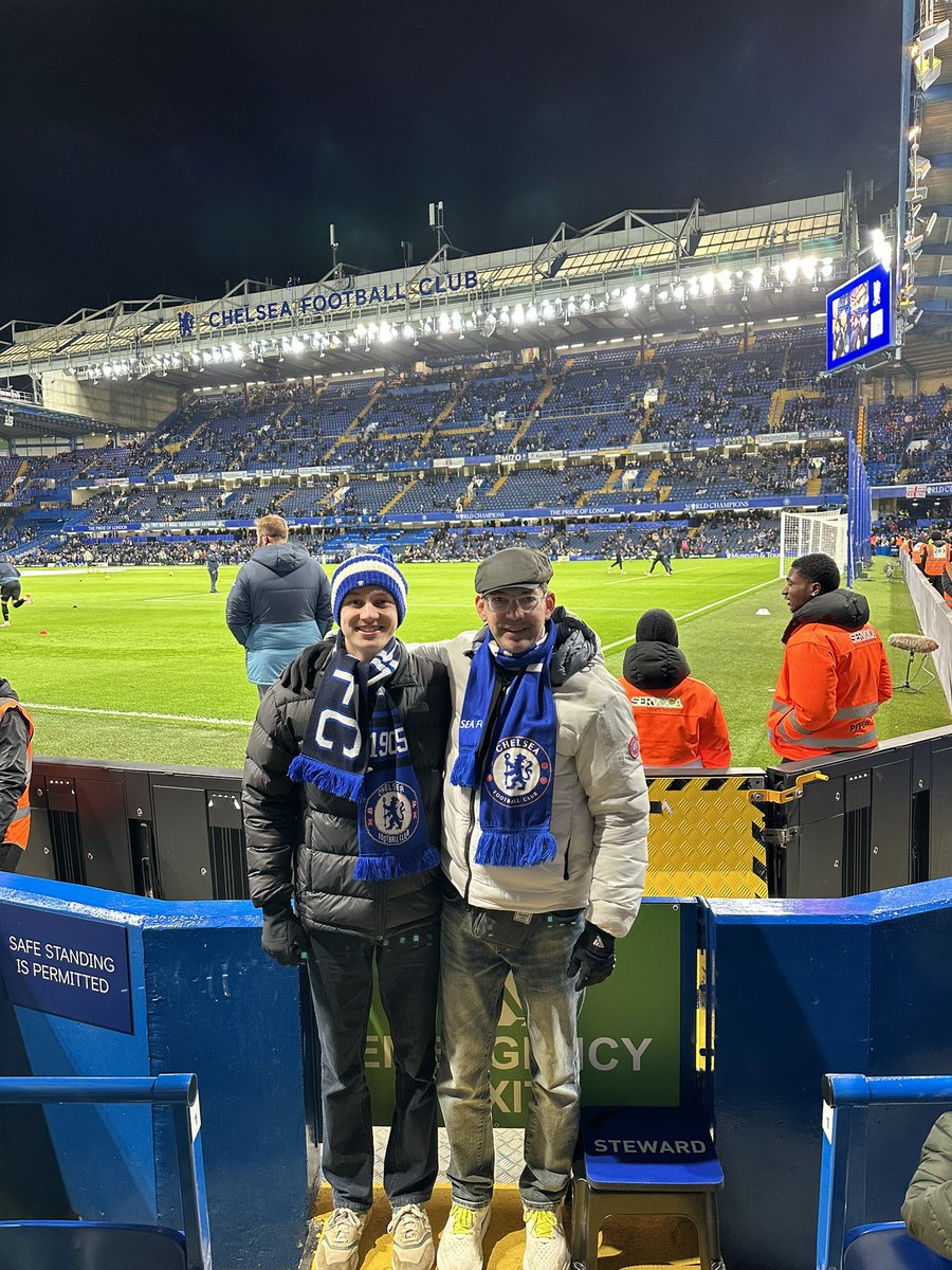 It goes without saying - for the second time this week - <a href="/ChelseaFC/">Chelsea FC</a>  <a href="/CFCInAmerica/">Chelsea In America</a>  Chelsea in America is absolute tops. Some US supporters in the pub before the match  had paid over £400 for their tickets in the upper west stand library. Support CIA. Up the blues. Get legit tix