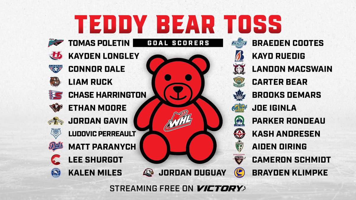 Till next year, teddies!🧸

The 2025-26 Teddy Bear Toss season came to an end on Saturday night in Saskatoon.

📝 | tinyurl.com/26xzxf2k