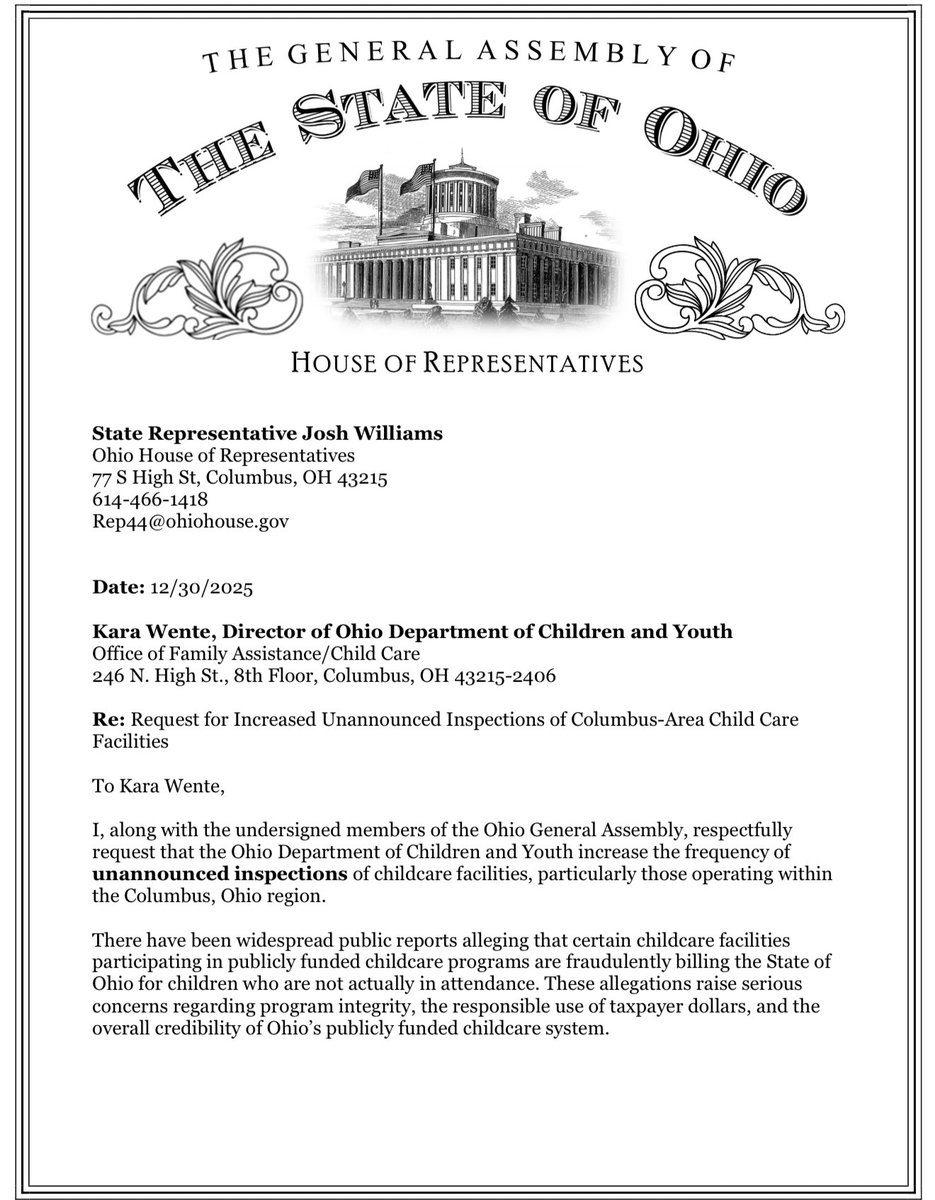 Rep. Josh Williams tweet media