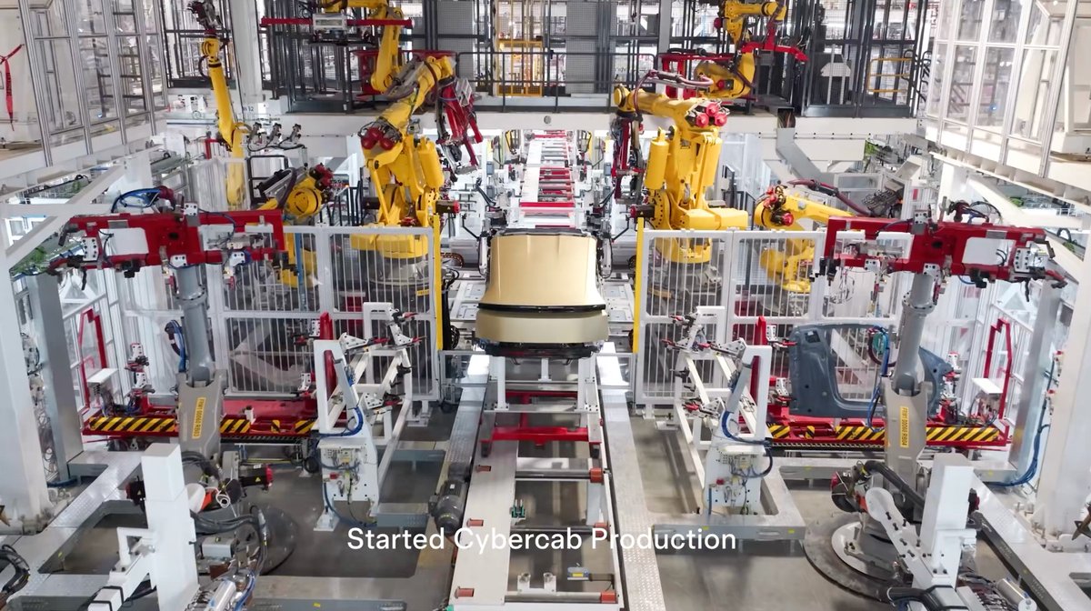 SawyerMerritt's tweet image. Tesla says they've already started Cybercab production 👀
