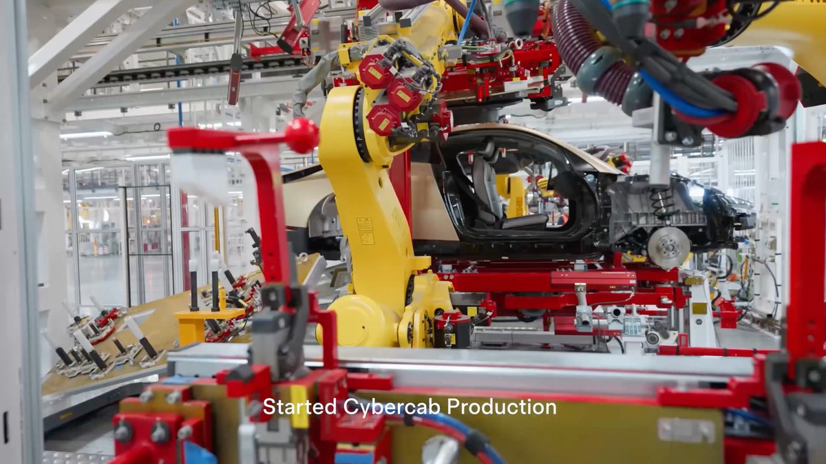 SawyerMerritt's tweet image. Tesla says they've already started Cybercab production 👀