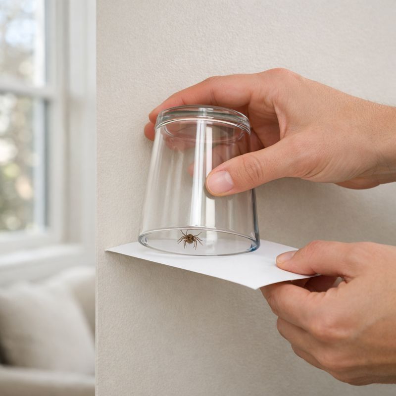 Most indoor spiders aren’t dangerous. If you’re unsure: snap a photo, trap + release, and check entry points (windows/doors/utility lines). If sightings are frequent, it’s usually a “why they’re here” issue—not a one-off spider.