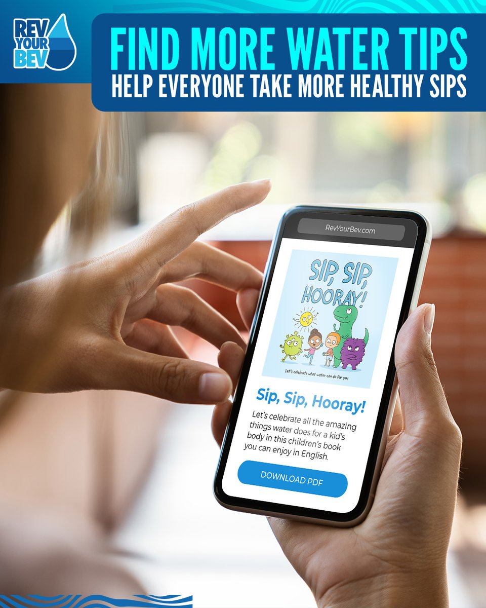 RevYourBev's tweet photo. Encouraging kids to drink water and stay hydrated takes work. These resources can help! Find playful children's books and more at https://t.co/bCFqnprJUJ https://t.co/AkNCIq6zXl