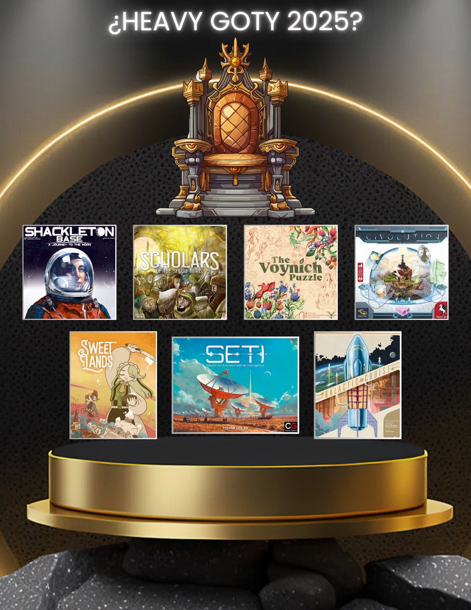 🧵La hora de la verdad.
Mi TOP 2025 de juegos de mesa publicados en español por categoría: 2 jugadores, Ligeros, Medios y Pesados.

Abro hilo ⬇️🫡