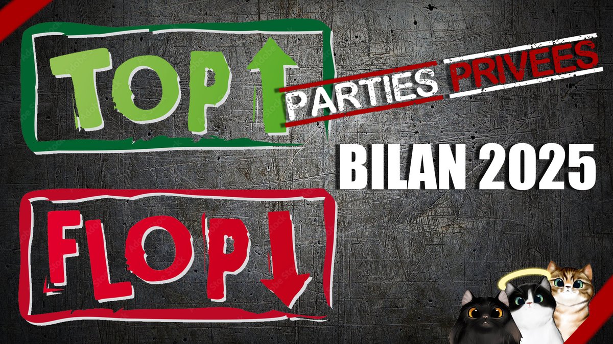 Et bonsoiiiir ! RDV dans moins de 10 minutes sur Twitch pour le traditionnel dépôt de bilan annuel : Les Parties Privouilles Awards 2025 #j2s 🎉

twitch.tv/partiesprivees