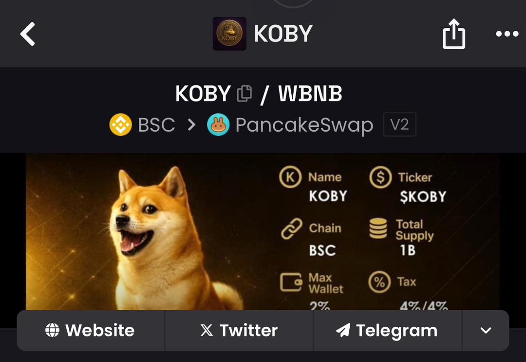 kobycoin1's tweet image. $KOBY is crushing it on @dexscreener right now with a beautiful PFP

$koby has mentianed a decent volume and active trading that’s impossible to ignore as an uprising #meme in a noisy space and this is a clear sign of organic growth.

Jump in before it flips the script and catch…