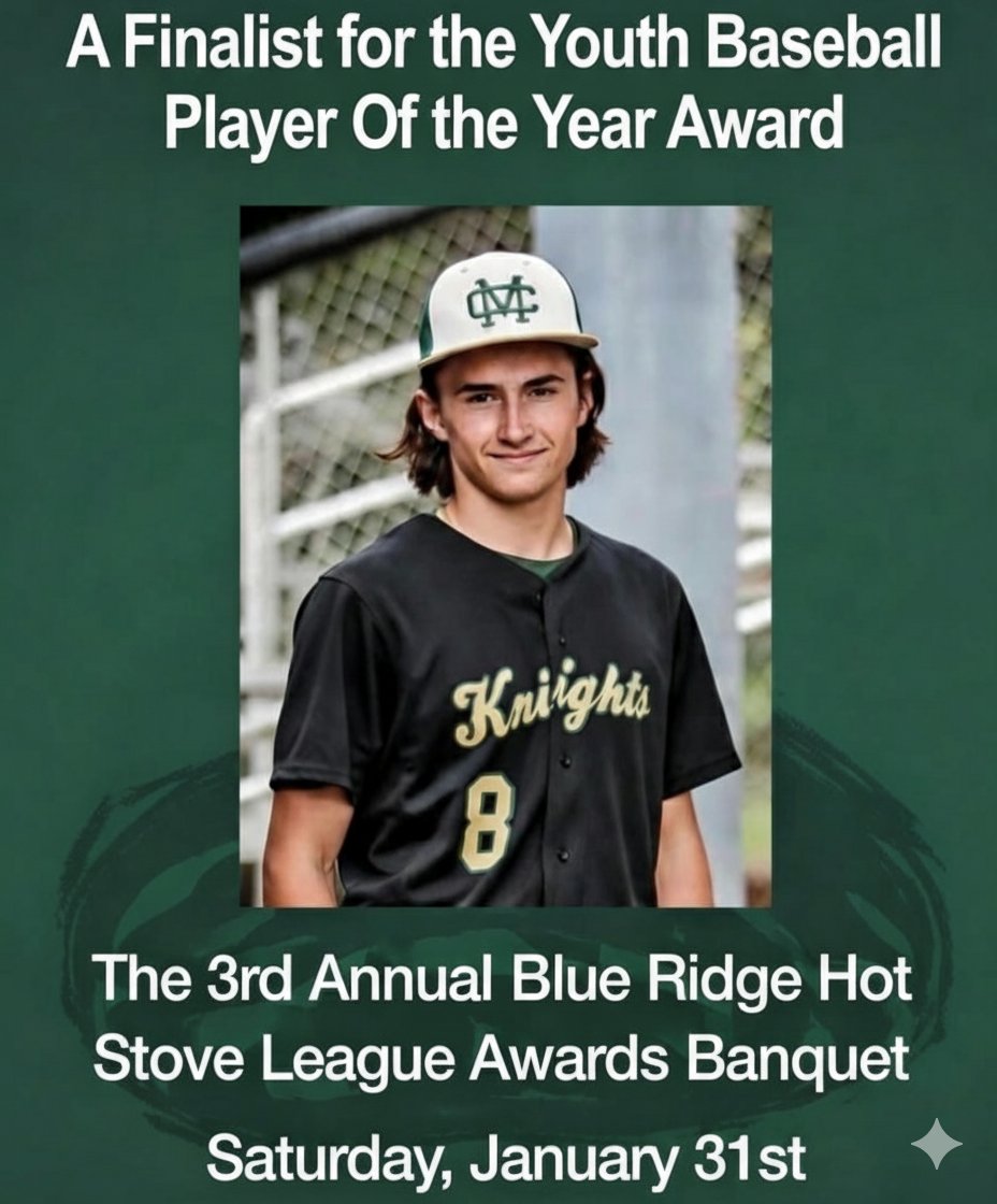drewspake2029's tweet photo. Thankful to be a finalist for the Youth Baseball Player of the Year for the Blue Ridge Hot Stove Awards!

#athlete

@HotStoveDinner @SCSportsReport @BandysTrojans @CountryTrojan @BandysBaseball https://t.co/yEcxtdzGWe