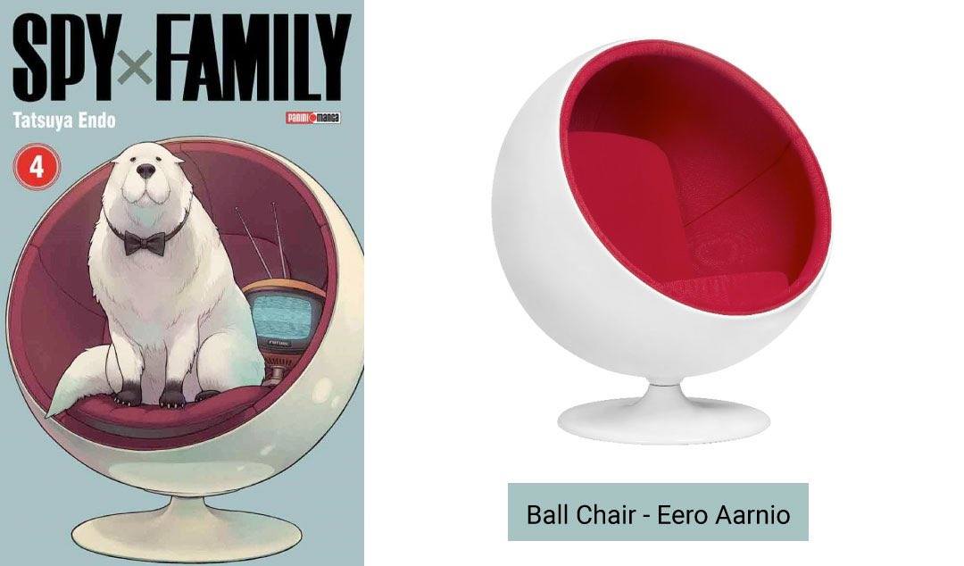 GattoComics's tweet photo. ¿Sabías que los asientos que aparecen en las portadas del manga "Spy X Family" además de reflejar la personalidad de los protagonistas, también existen en la vida real? https://t.co/VA8uMwzRtg