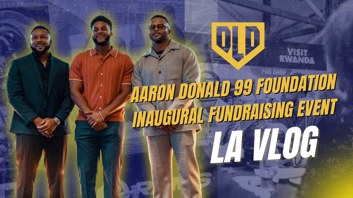 DLD_Training's tweet image. Legacy in motion.
From family roots to real impact — inside the inaugural Aaron Donald 99 Foundation fundraising event in LA.
📺Full vlog is live now on YouTube.
📱Like and Subscribe. Build something that lasts!
➡️ youtube.com/@donaldlegacyd…