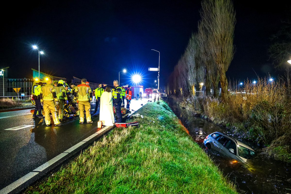 Zeven gewonden bij forse aanrijding in Hazerswoude-Dorp