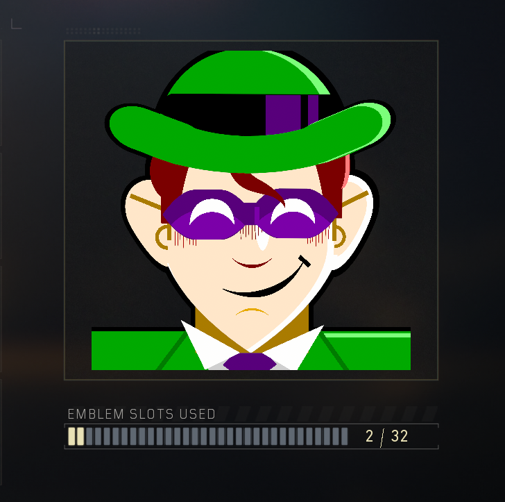 the_whar's tweet photo. Mom took tylenol while she was pregnant and now I make custom Riddler emblems in Call of Duty https://t.co/rnOedD5vrU