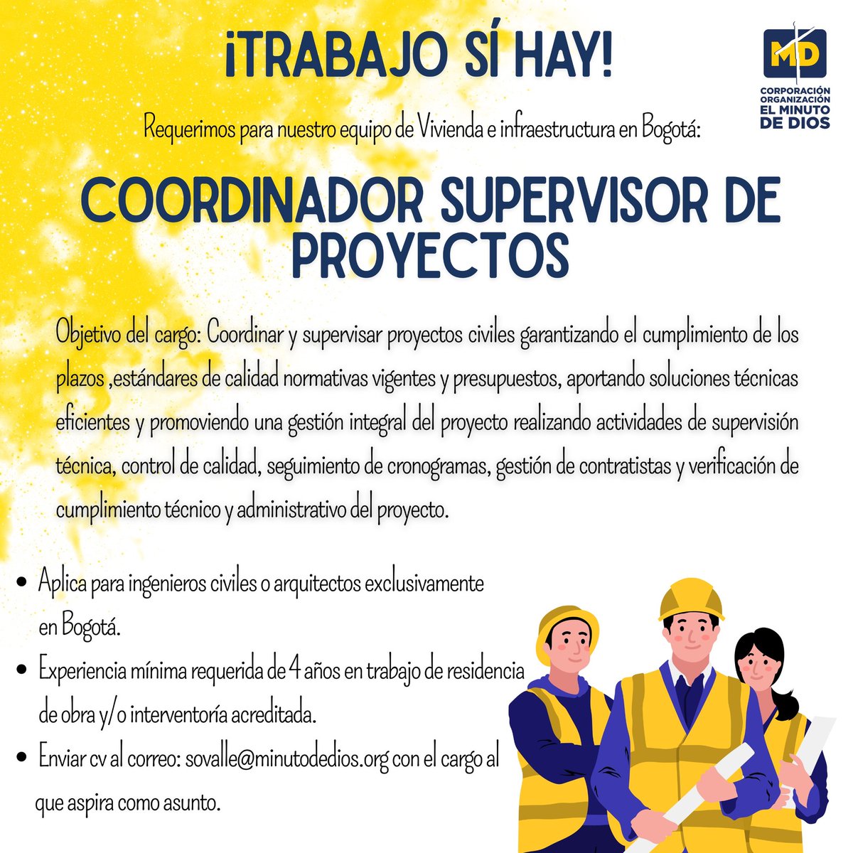 Corporación Organización El Minuto de Dios tweet media