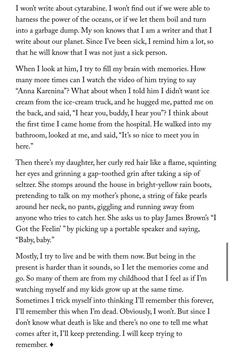 She wrote a beautiful essay about facing cancer for the New Yorker that also condemns RFK Jr. for destroying the same healthcare system that she was relying on.