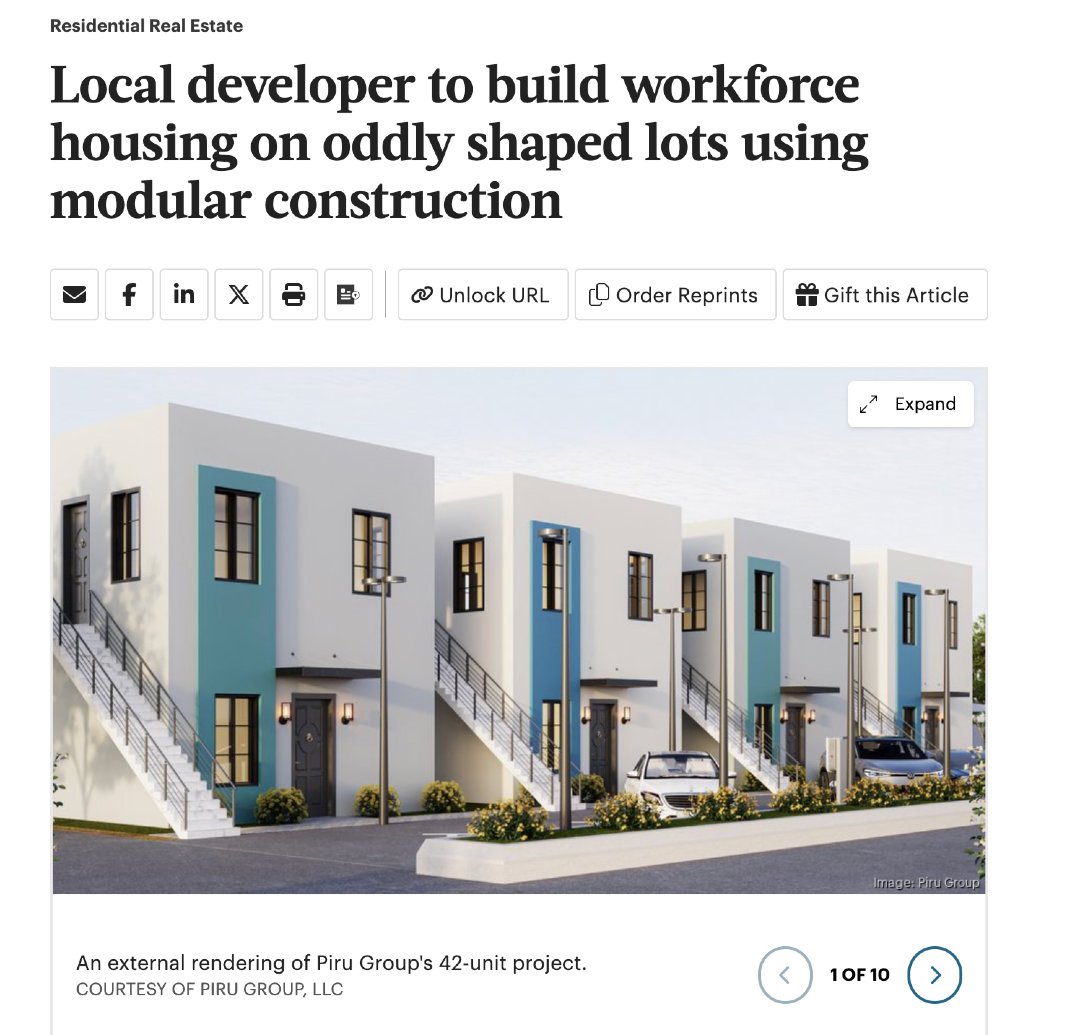 PiruGroup's tweet photo. Local developer to build workforce housing on oddly shaped lots using modular construction

https://t.co/ZrOvuwLT6Q

#pirugroup #ecomodventures #builderstechnm https://t.co/mDlspnxrUN
