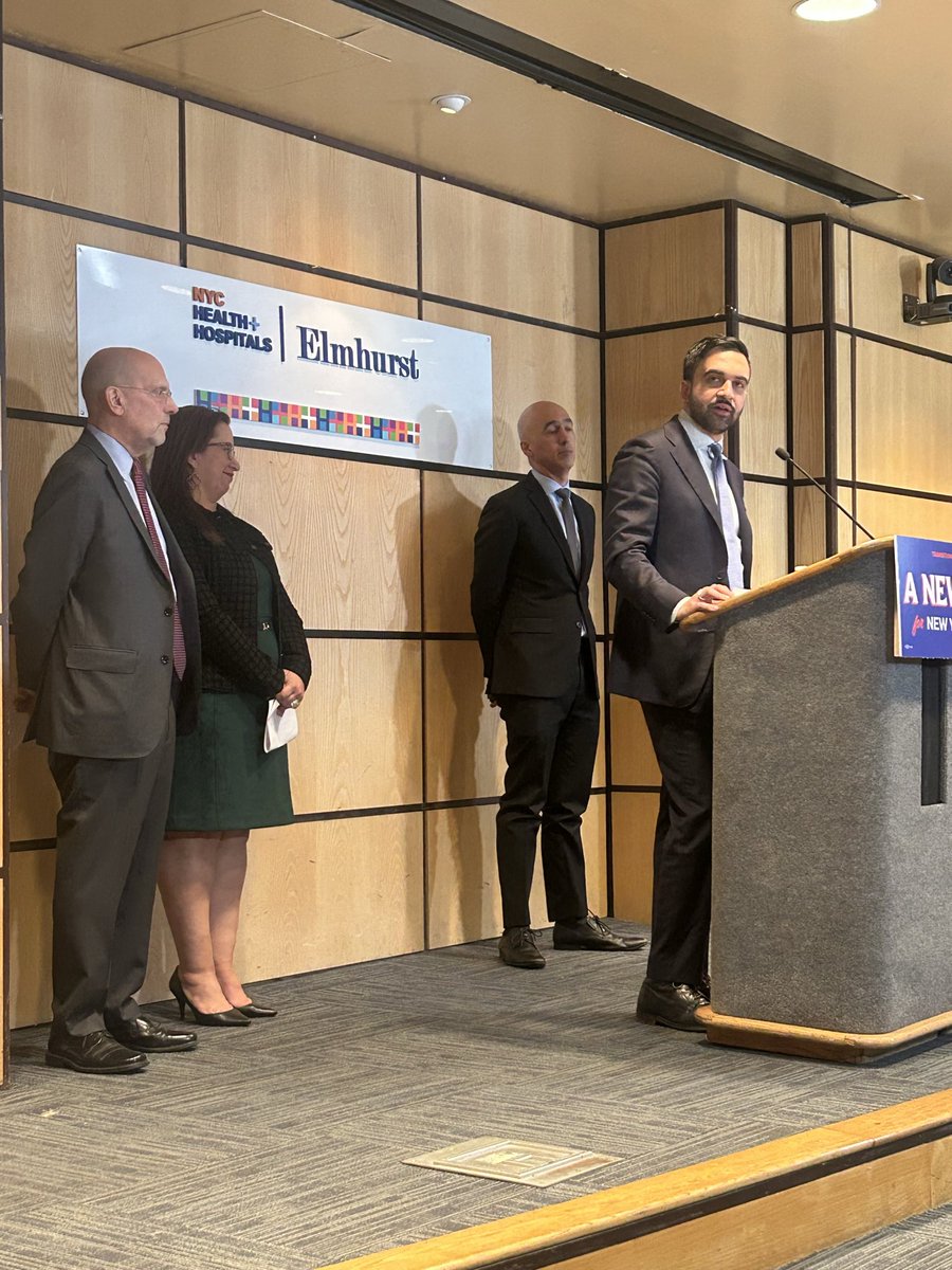 NYC Mayor-elect is announcing three appointments at Elmhurst Hospital today.

- Helen Arteaga as DM for health and human services
- Steve Banks as corporation counsel
- Ramzi Kassem as chief counsel