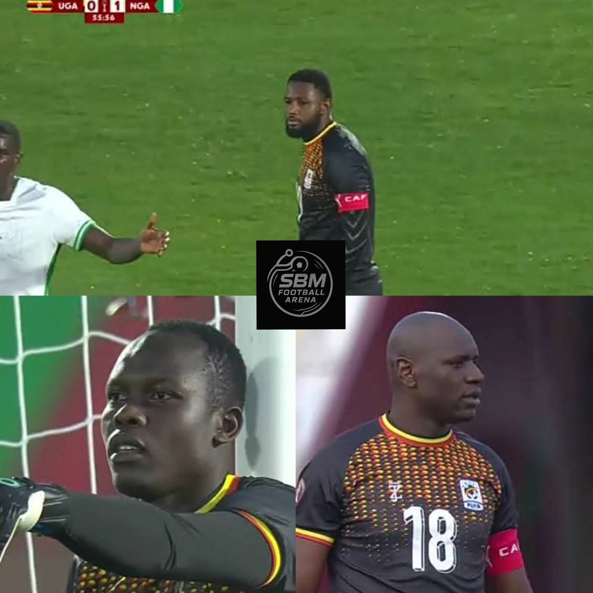 Uganda used 3 goalkeepers against Nigeria 😂 - The first choice goalkeeper  picked up an injury - The second choice goalkeeper picked up a red card -  The third choice goalkeeper continued