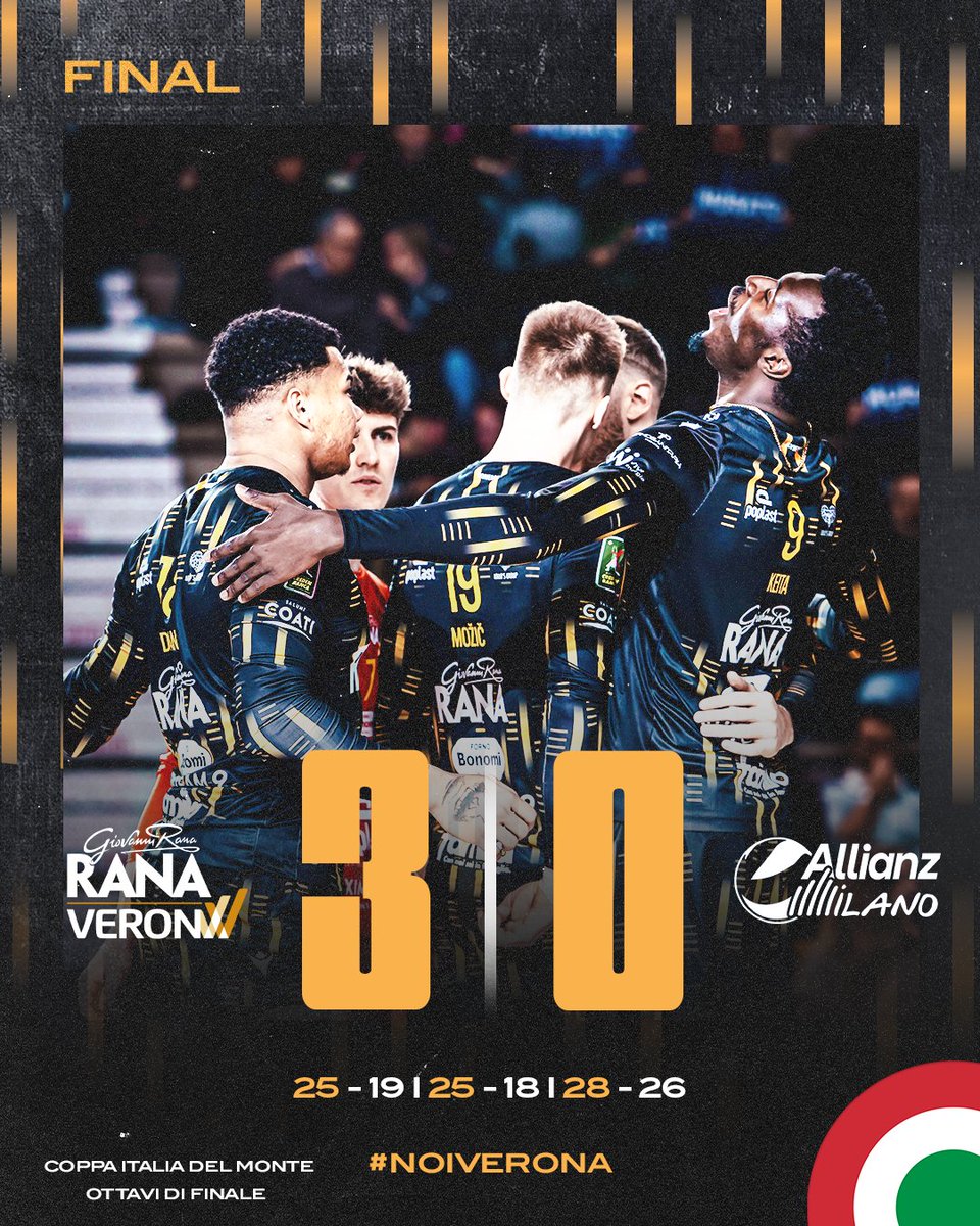 📣 FINALE

I Quarti di Coppa Italia parlano veronese! 

#RanaVerona #VeronaVolley #NoiVerona #Volley #Volleyball