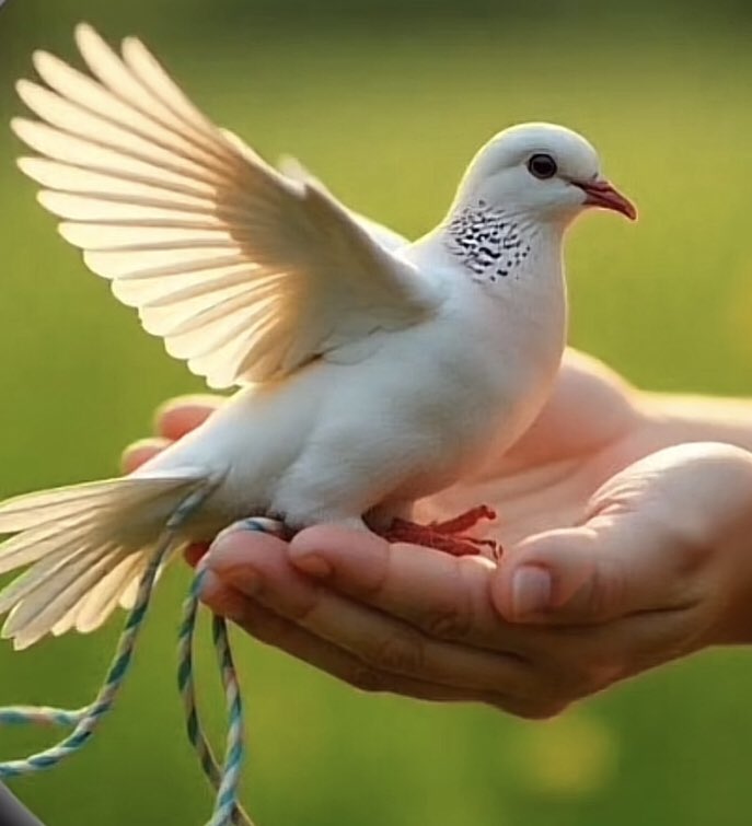 ليتنا مثل الطيور 
اذا ضاقت بنا الأرض حلقنا في السماء …🕊️
