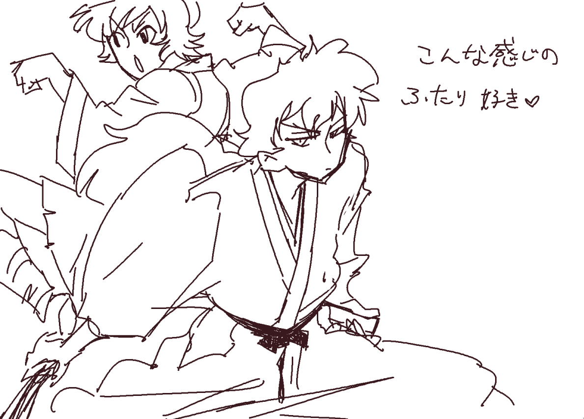 通話中に描いた雑描き蘭ミャオ 