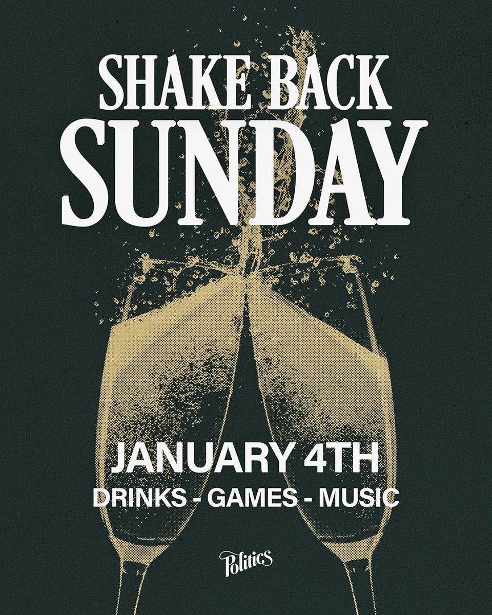 Sneakerpolitics's tweet photo. Shake Back Sunday is next weekend on 1/4! Pull up at all Politics locations for food, drinks, and sneakers!
We will be raffling off and playing games to win tickets to upcoming @livenation shows at our DTX location!
#SneakerPolitics #ShakeBackSunday https://t.co/SaLE5AGuwq