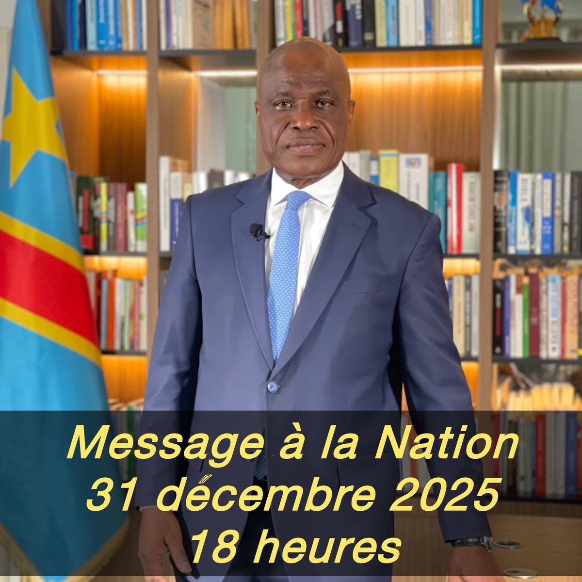 ImperiumDan's tweet photo. L’unique président élu de la RDC va s’adresser à la nation ce 31 décembre… À suivre…

@MartinFayulu @JeanmarcKabunda @JohnnyKanzenga @EMubiem @MeyaJadis2 https://t.co/H5Pyo2Qqsy