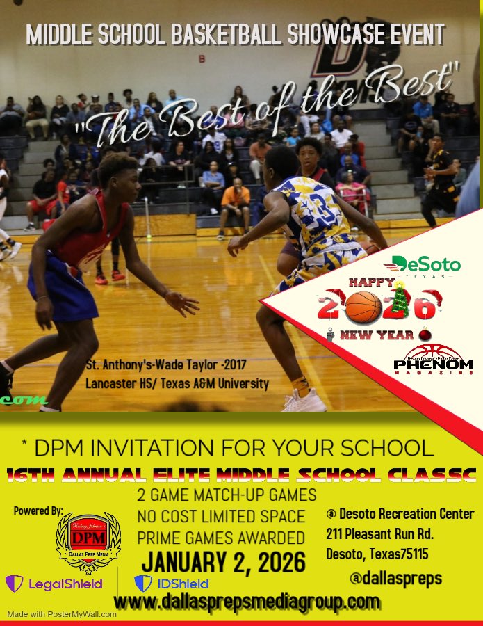 Dallaspreps's tweet image. Final Day RSVP for Friday’s Showcase Games @dfwholidayhoops Jan. 2