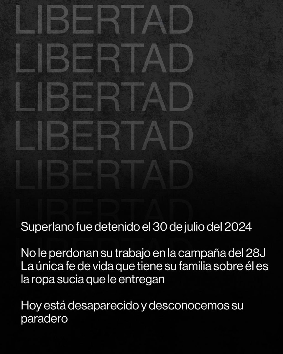 Freddy Superlano cumple hoy un año y cinco meses detenido arbitrariamente. Diecisiete meses de encierro injusto que también han sido una condena para su familia, obligada a pasar la Navidad y el Año Nuevo separada y sin abrazos.

Mientras muchos venezolanos se reencuentran en