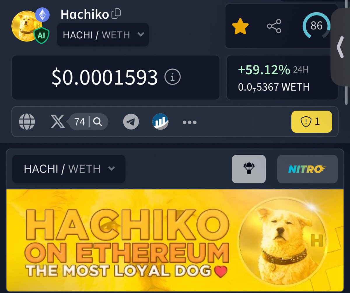 $HACHI 0x00 will be the top dog on 2026.

Sorry I don’t make the rules but I follow them.

Kabosu — Shiba Inu

Hachiko — Akita Inu

CA: 0x007fa45614dc7be009ce836469cbde51ea963a25