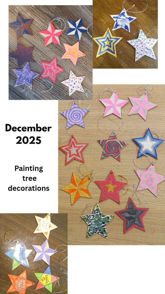 CeeferCrafts's tweet photo. Our second December project was painting wooden stars.
We use acrylic paint pens which makes it much easier for the residents
#SeniorCrafting https://t.co/64d84DtmwO