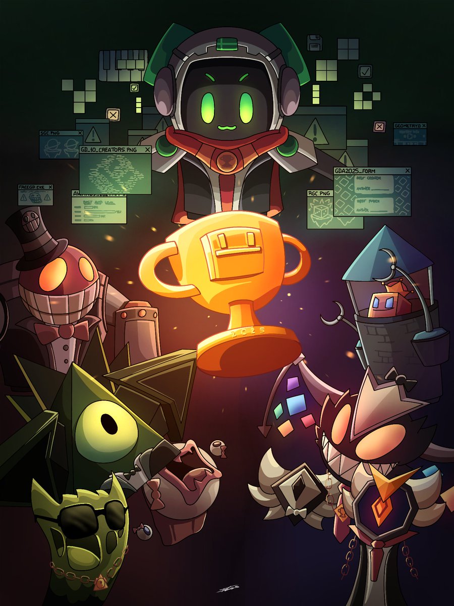 What a crazy year it has been, thanks everyone for the support! :D
they all are now ready for the big gd event 🐑🔥