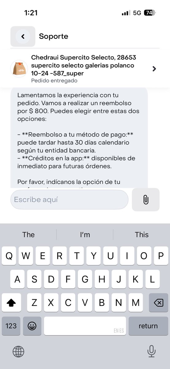 cynch_8's tweet photo. @RappiMexico llevo 3 conversaciones en “ayuda�� y las tres diferentes y ahora sin respuesta @Profeco https://t.co/Xj733xeRP9