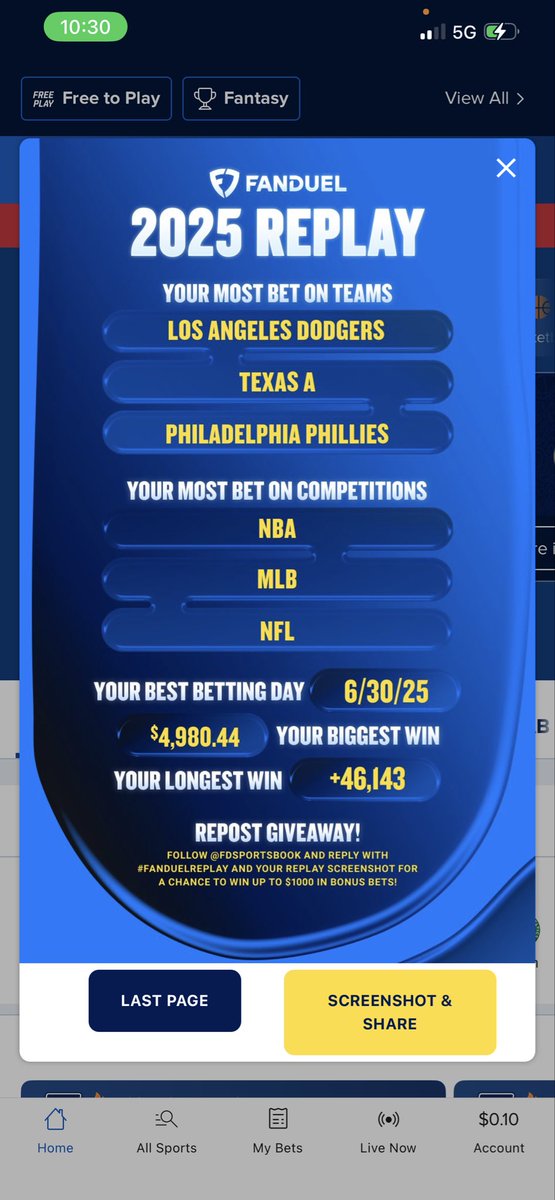 stangatlin's tweet photo. @FDSportsbook #FanDuelReplay https://t.co/hSFsWoNSl2