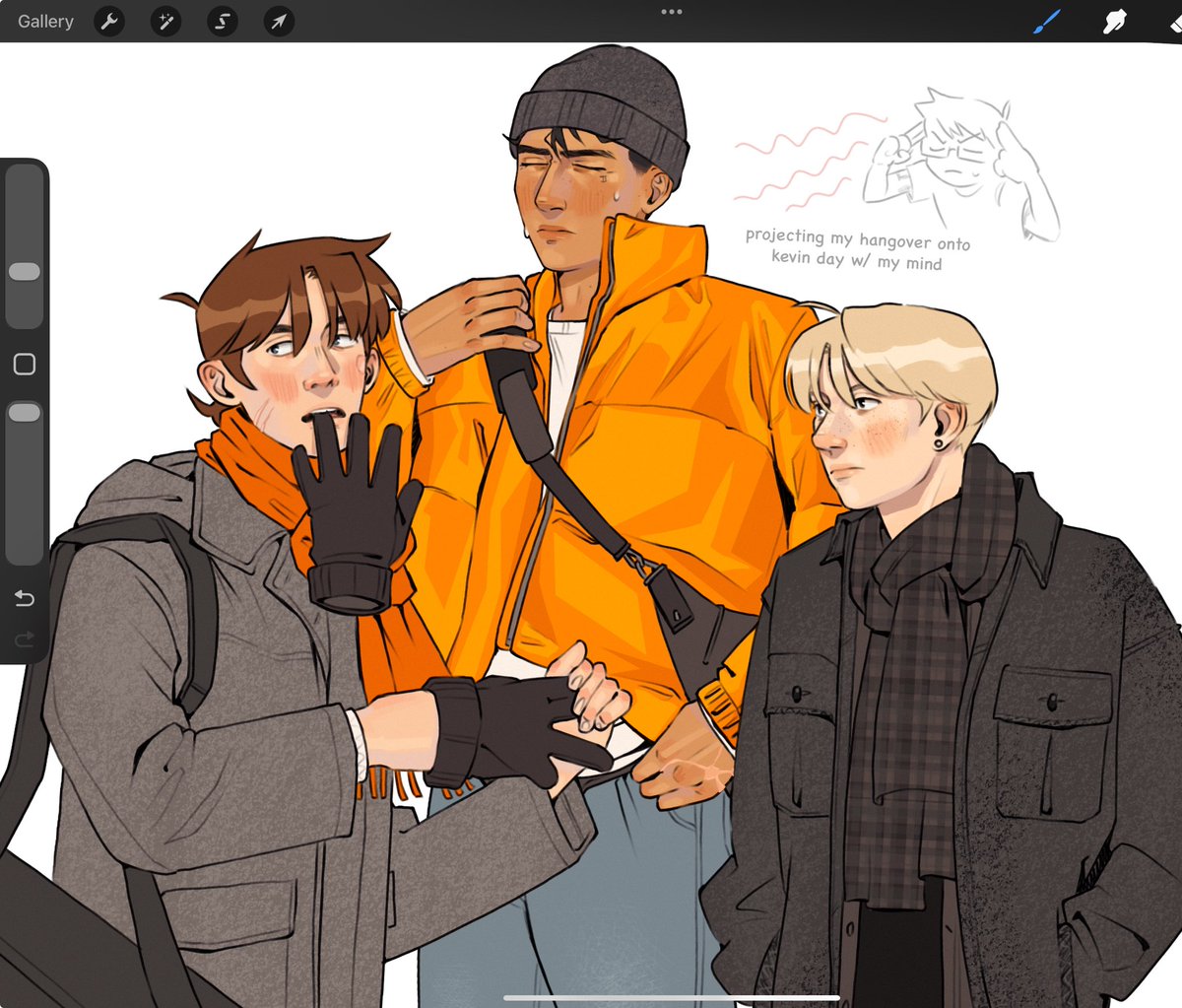 alright kevin was pmo so he got hit w the beam idc #aftg