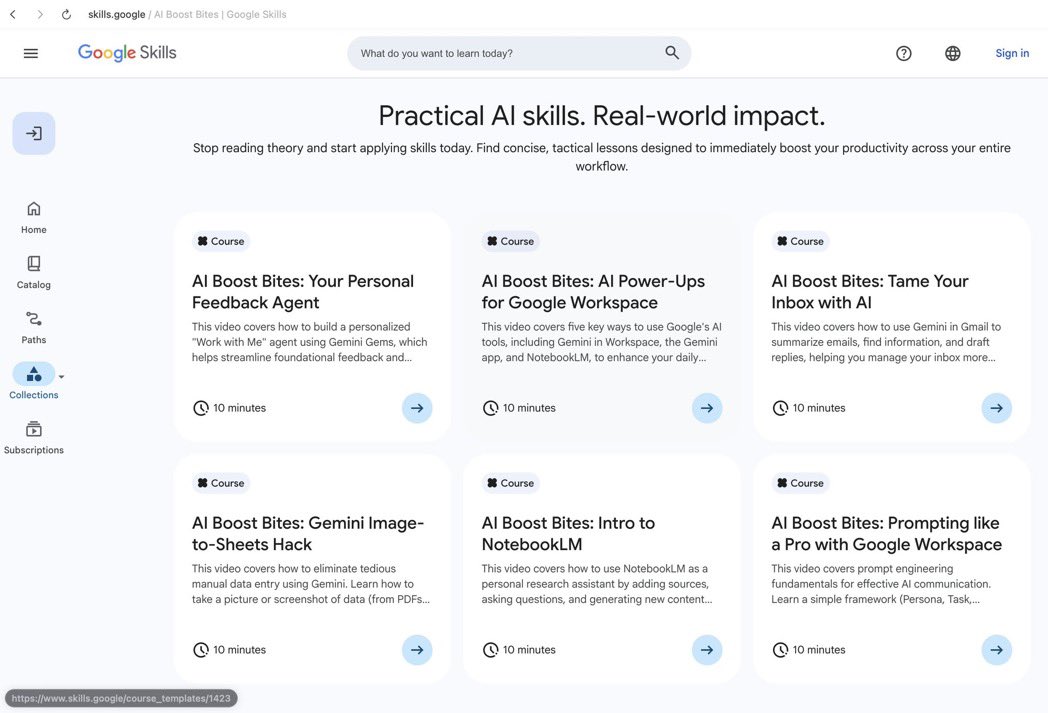 🚨ÚLTIMA HORA: Google lanza “Skills”, un centro con 3,000 módulos técnicos que reemplaza el relleno sobre ‘prompts’ con flujos de trabajo de investigación reales de DeepMind. 

Aquí podrás aprender sobre su funcionalidad y tener nociones básicas de IA necesarias. 

LINK DEBAJO