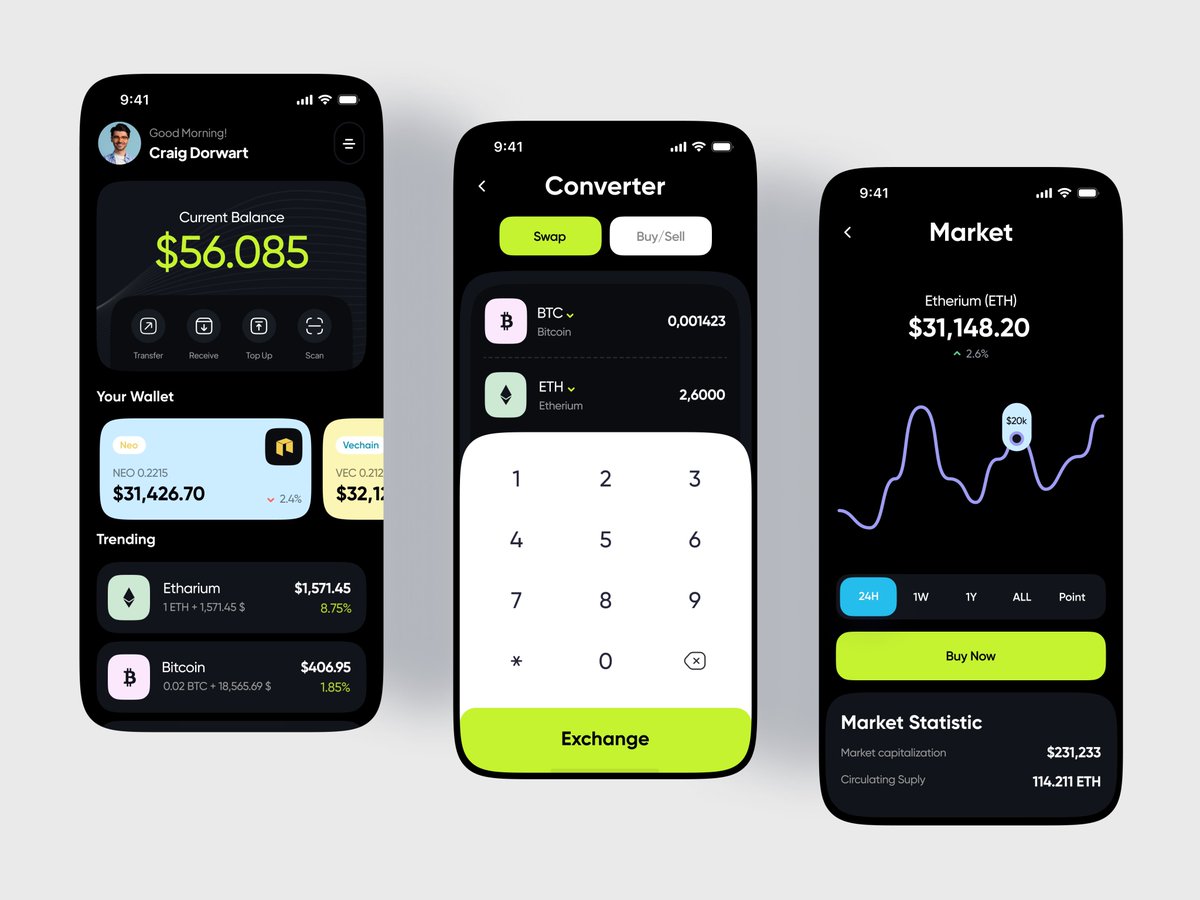 dkavinda90's tweet photo. 🚀 Crypto Wallet App UI

#FintechFounders #Web3Founders #CryptoInvestors #FintechInvestors #DesignForConversion #StartupDesign #InvestorReadyDesign #FintechStrategy #Web3Strategy #CryptoStartup #BlockchainInnovation #UserRetention #ProductThinking #DesignDrivesGrowth #Web3 https://t.co/dG4aRl6mnd