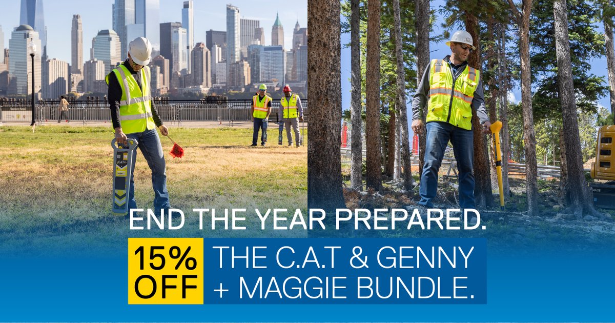Last call before year end.

Excavators can still save 15% on the C.A.T &amp; Genny plus Maggie magnetic locator bundle before December 31.

Available through authorized Schonstedt dealers in the U.S., Canada, and LATAM. Use code CAT-MAG-BUN-Q4-25.