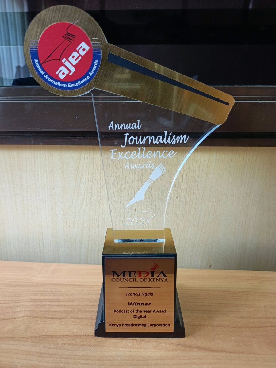 FrancisNgala_'s tweet photo. Huu Mwaka 2025 🙏🙌🙌

@MediaCouncilK  #AJEA Podcast of the Year 🙌🙌. https://t.co/VLNhYnHkq5