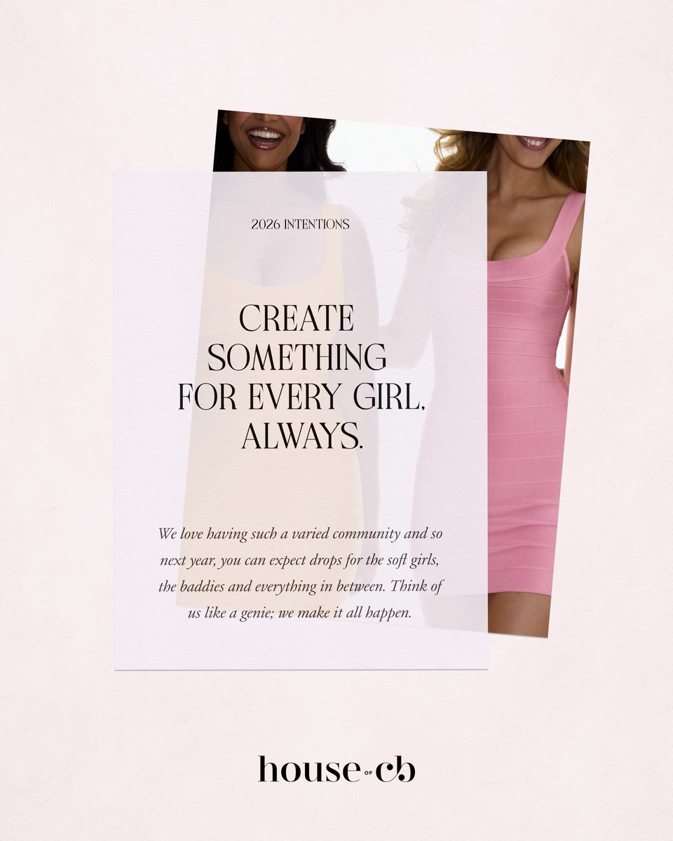 HouseOfCB's tweet image. Our 2026 intentions